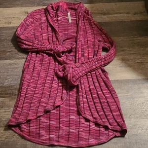 ~Leo & Nicole~ Fusia Space Dyed Rib Knit Sweater